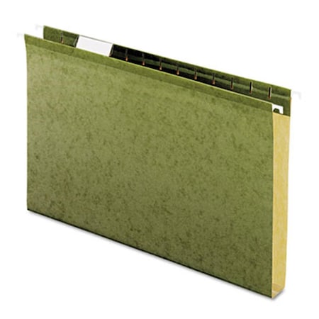 Capacity Reinforced Hanging File Folder- Kraft- Legal- Standard Green, 25PK